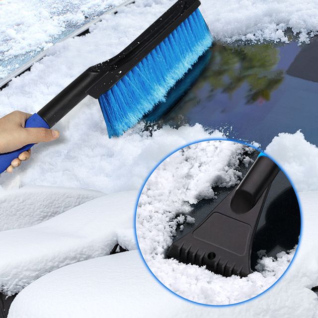 자동차 성에 스크래퍼 창문 폭설 눈제거 브러쉬 헤라