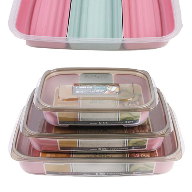 씨밀렉스 킵칸칸 3분할 냉장고 전자렌지 튀김부침용기