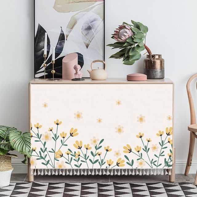 찍찍이 가림막 커튼 가리개 수납장 바란스 120x70cm