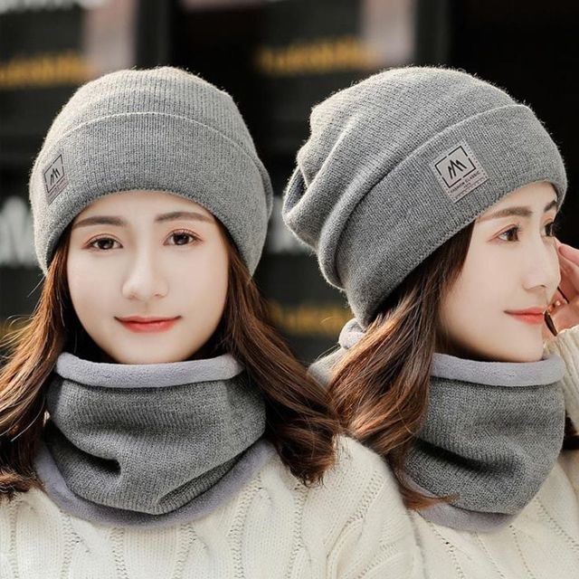 키밍 여성 방한 털모자 넥워머 비니 겨울 패션 아이템