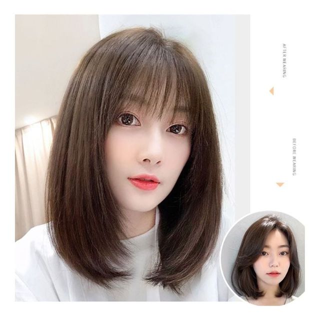여성 통가발 자연스러운 단발 35CM 3컬러 선택 가능