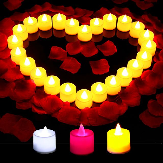 미니 LED 촛불 전자 초 티라이트 이벤트 양초 캔들