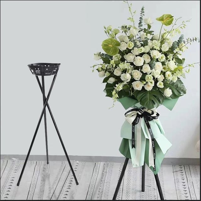 꽃다발 삼각대 거치대 진열대 꽃바구니 선반 지지대