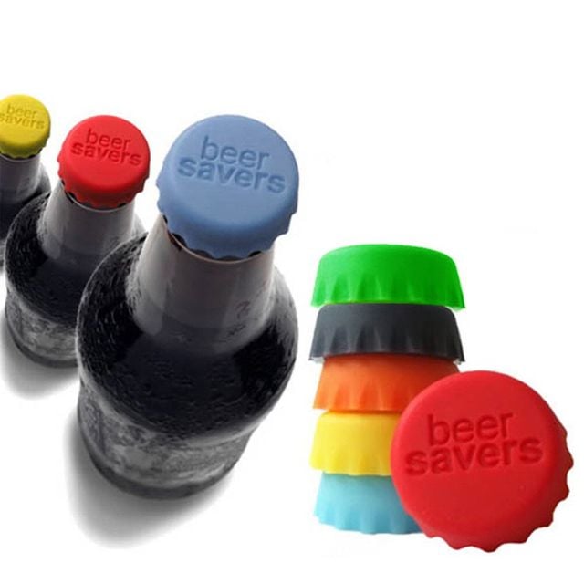 실리콘 병마개 비어세이버 6P 색상랜덤 병마게