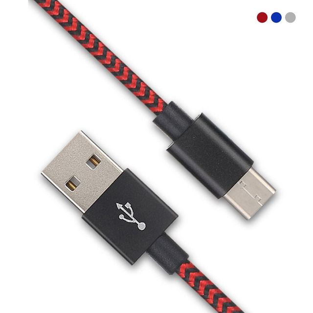 고속 충전 C타입 5핀 8핀 패브릭 케이블 1M 2M