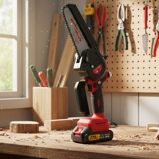 자야860 충전식 체인톱 강력 브러시리스 모터 전기톱 목공 가지치기