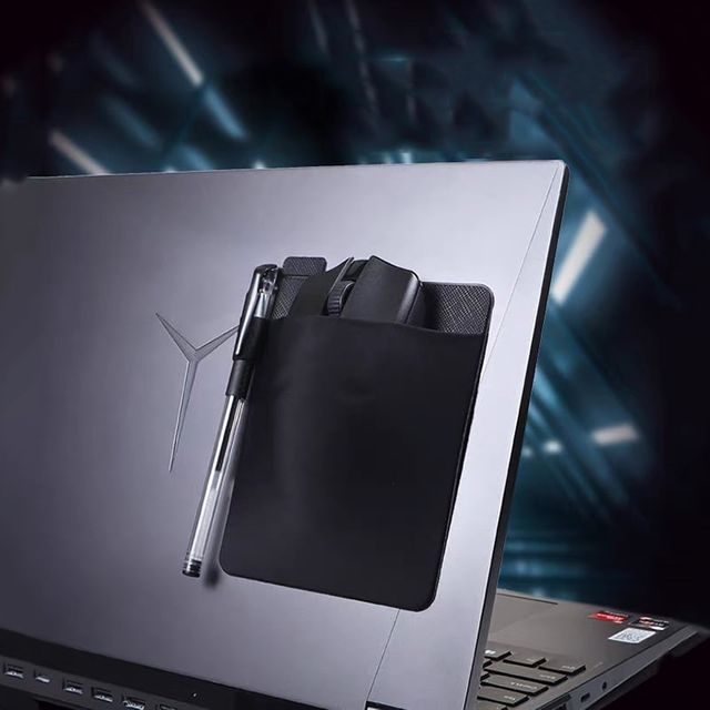노트북 접착식 마우스파우치 수납케이스 홀더 주머니