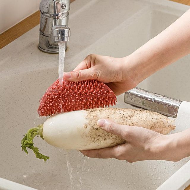 키밍 실리콘 청소 브러쉬 주방 청소도구 솔