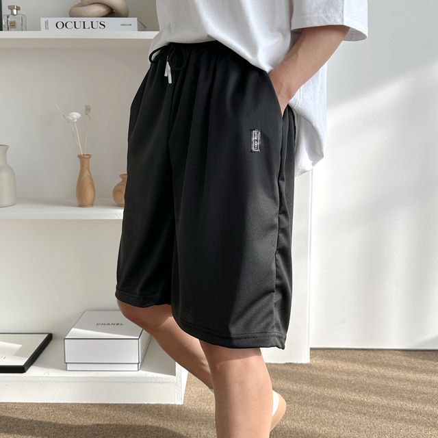 남성 여름 반바지 5부 쿨링 밴딩 트레이닝 팬츠