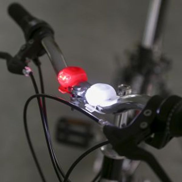 2p 실리콘 자전거 안전등 / LED 자전거전조등