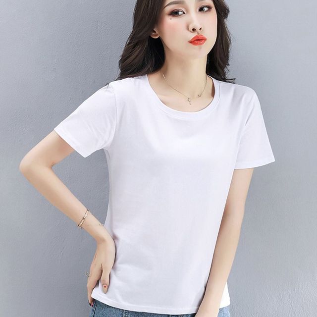 커플 무지 반팔티 컬러 반팔셔츠 면티 여름 필수 아이템