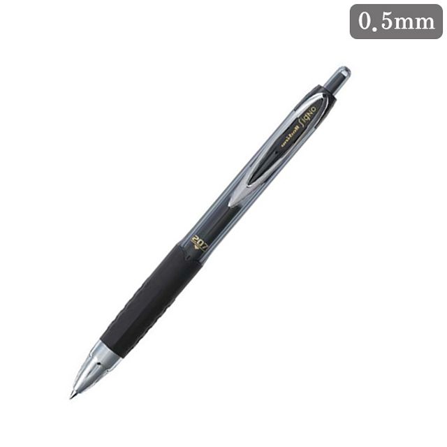 미쯔비시 유니볼207 볼펜(0.5mm) 흑색 1EA(제작 로고 인쇄 홍보 기념품 판촉물)