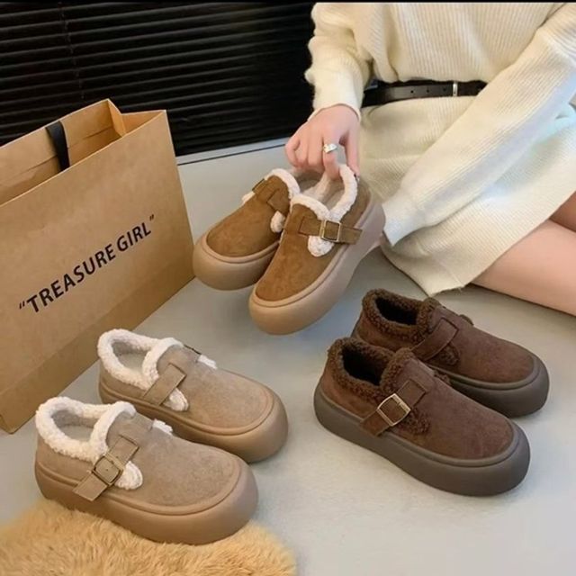 퍼안감 벨트포인트 퍼슈즈 DS-1004531