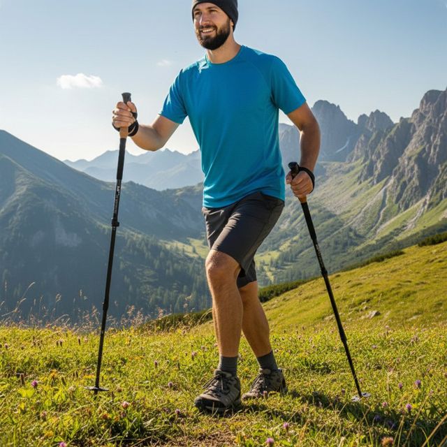 쟈트 초경량 프리미엄 스포츠 코르크 등산 스틱 SD-251217