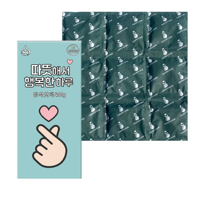 해피원 방석 핫팩 1개 30cm 깔판 야외행사 400g 16시간지속 야간근무