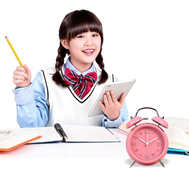 무소음 알람시계 램프 탁상시계 시계 조명 기능