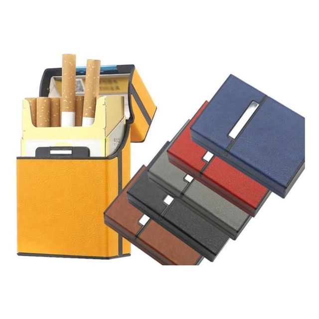 키밍 휴대용 가죽 담배 케이스 20대 수납 가능