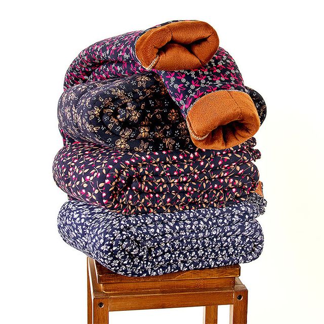 두꺼운 융기모 꽃무늬 촌캉스 바지 DK-1004737