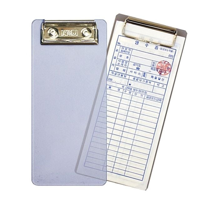 ( 클립보드 투명 그레이 간이영수증사이즈 3개