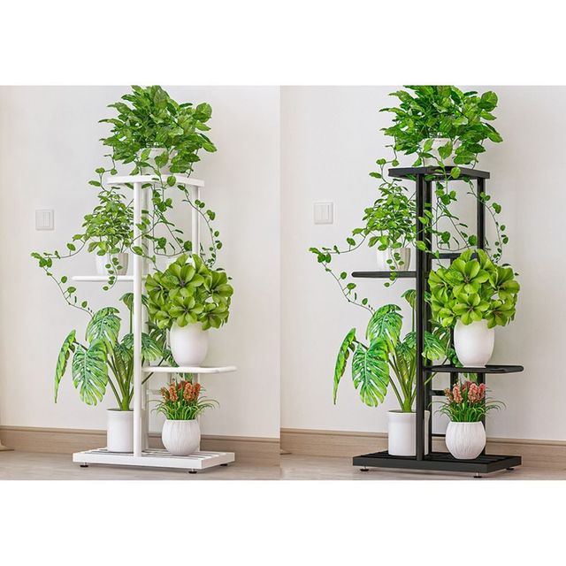 철제 화분 정리대 3단 4단 선반 받침대 식물 수납대