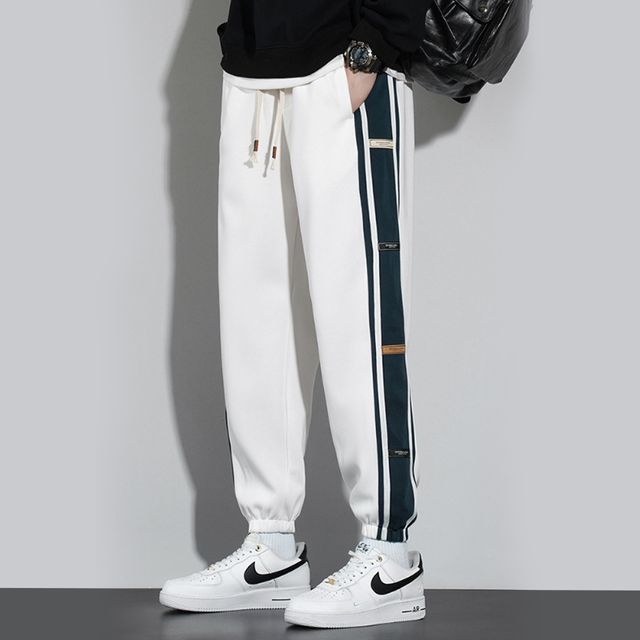 라인 조거 팬츠 남자 사계절 데일리 트레이닝 바지