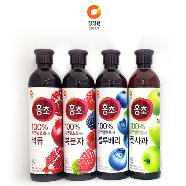 청정원 자연발효 홍초900ml 석류 블루베리 식초음료
