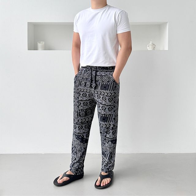 남자 까실이 지퍼포켓 9부 일자바지 SD-250715