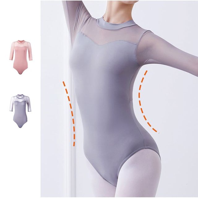 성인 발레복 댄스복 연습복 슬림 레오타드 점프슈트