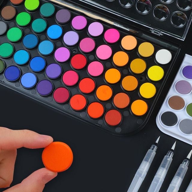 키밍 수채화 고체 물감 세트 6종 성인용 아트 키트