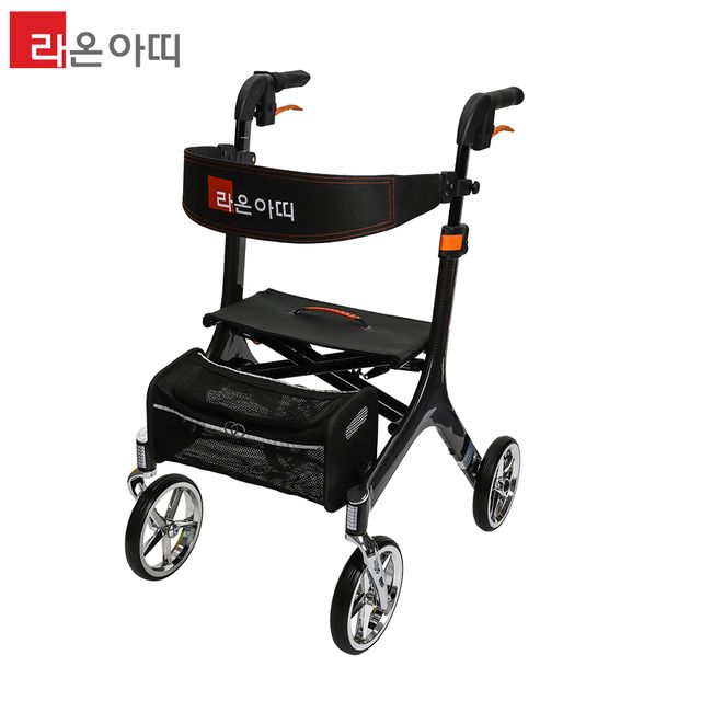 라온아띠 성인용 보행기 카본 KCS-518 실버카 보행차