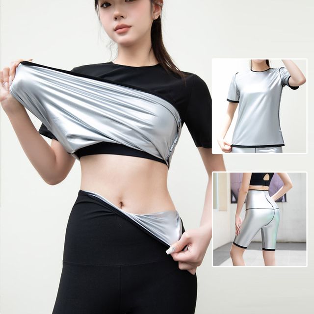 여성 반팔 땀복 상하세트 ELT-010