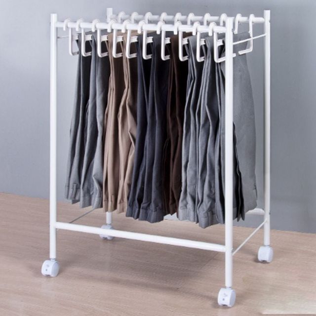 이동식 바지 행거 옷걸이 드레스룸 정리 수납