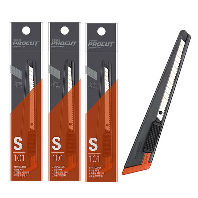 도루코 문구용 카타칼 소형 A1커터칼 3개 카