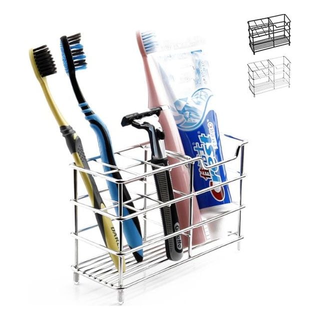 욕실 스텐 칫솔 치약 꽂이 6구 꽂이 걸이 거치대 보관