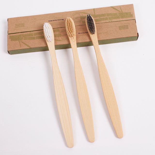 아동용 제로웨이스트 대나무 칫솔 미세모 각인