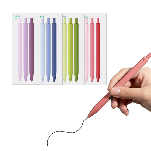 어프리 젤펜 3P세트 검정색 0.5mm 칼라볼펜자루