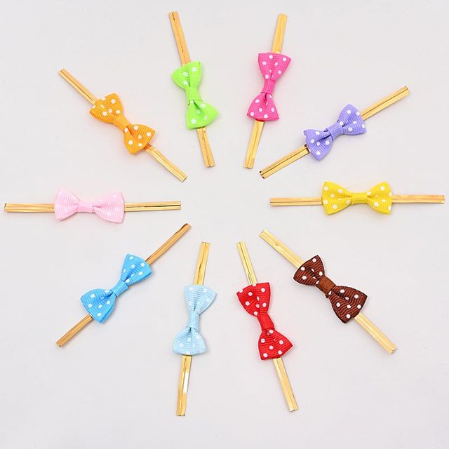 리본 빵끈 선물 포장끈 100p 묶음끈 과자포장 봉지끈