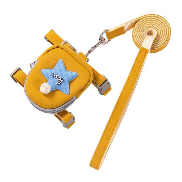 강아지 가슴줄 애견가방 산책용 반려동물 로프 세트