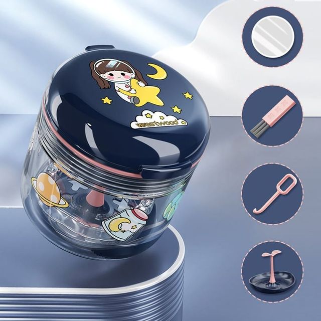 틀니 보관 및 세척 정리함 틀니통