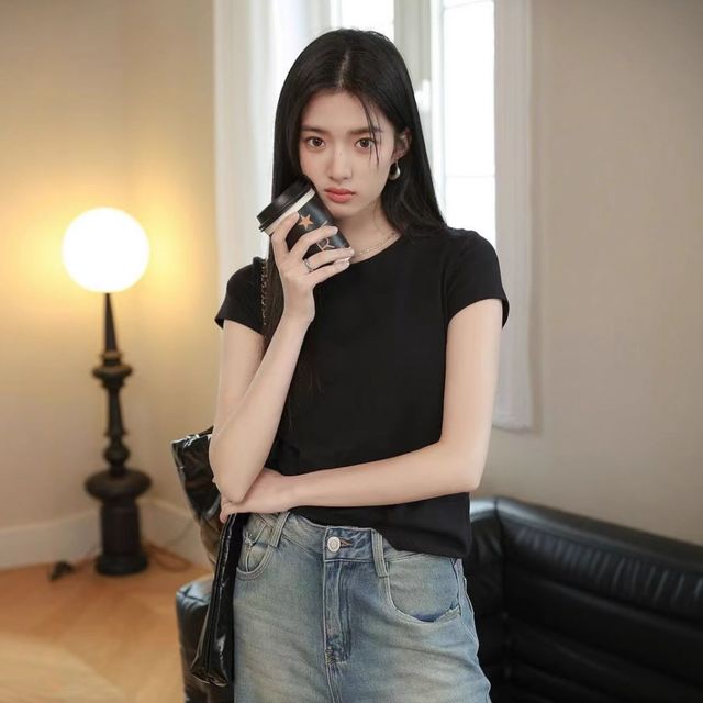 갓성비 끝판 슬림핏 반팔 베이직 티셔츠 MFNC-050173