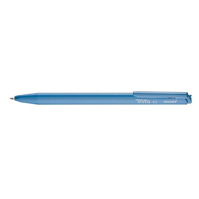 모나미 트리피스 청색 볼펜(0.5mm) 12EA(제작 로고 인쇄 홍보 기념품 판촉물)