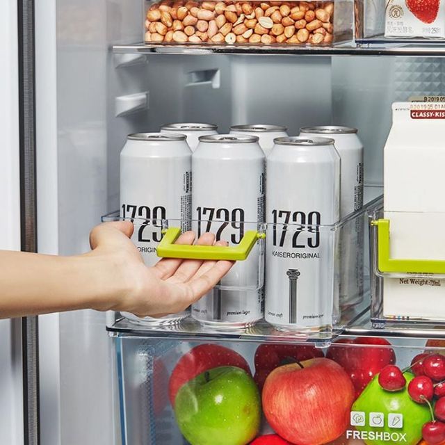 키밍 투명 서랍식 냉장고 정리함 다용도 수납함