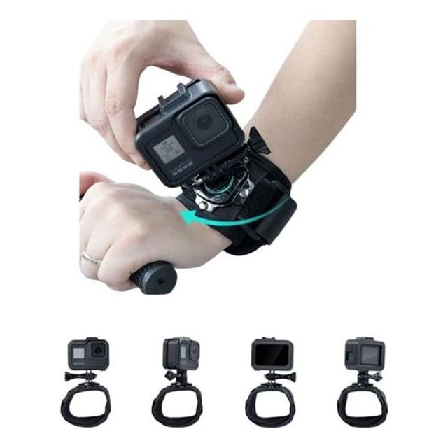 키밍 카메라 손목 360도 회전 스트랩 고정식 손목밴드
