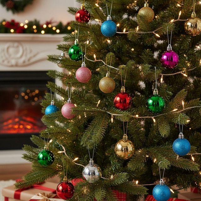 크리스마스 트리 볼 소품 장식 6개입 LM-1004792