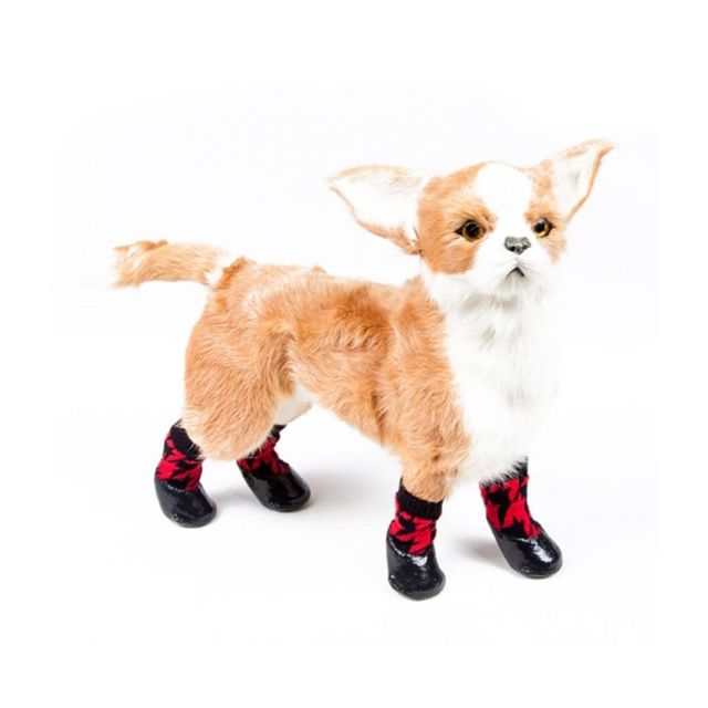 강아지 미끄럼 방지 고무 밑창 양말 반려견용 애견 양말