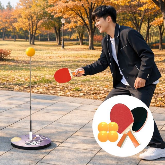 가정용 탁구대 셀프 탁구놀이 1인연습 실내 탁구리턴보드 세트