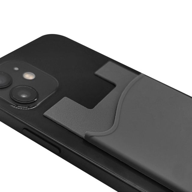 재부착 실리콘 스마트폰 카드 지갑 부착형 카드 포켓