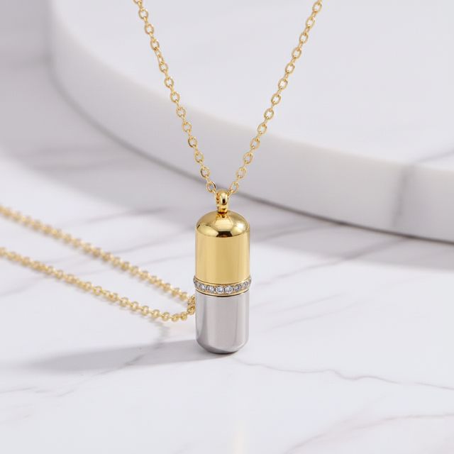 리플렉션 캡슐 초경량 네크리스 SL-1005310