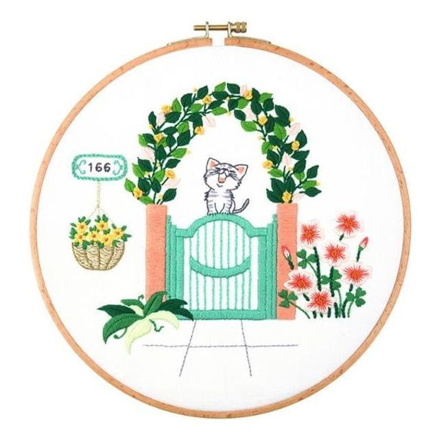 프랑스 자수 DIY 패키지 수작업 드로잉 자수키트