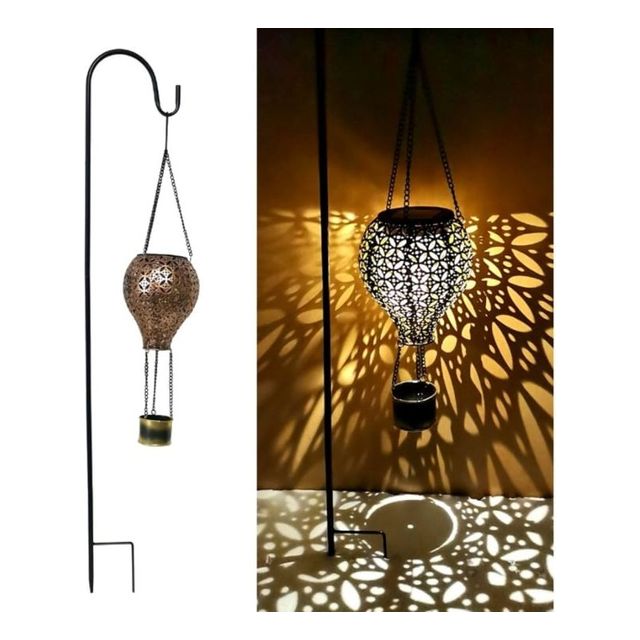 키밍 LED 태양광 정원등 열기구 스탠드형 야외 방수 장식조명